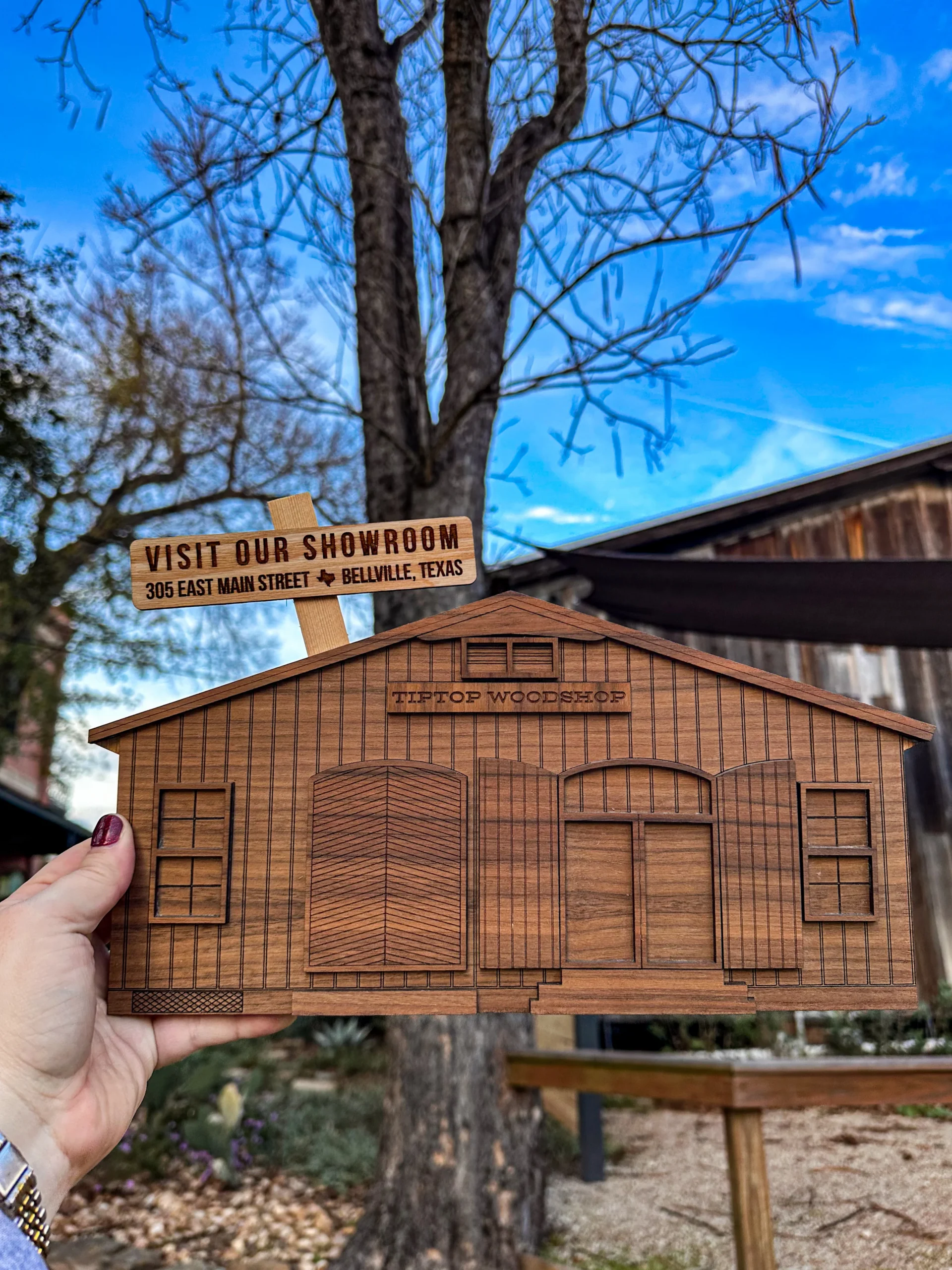 Tiptop Woodshop Woodwork in Bellville, Texas.